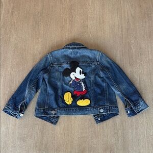 LIKE NEW!! GAP x Disney Mickey Mouse Icon Denim Jacket Size 4T